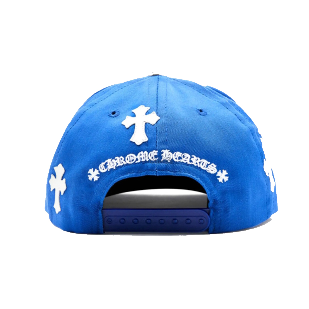 Chrome Hearts Cross Patch Baseball Hat Blue