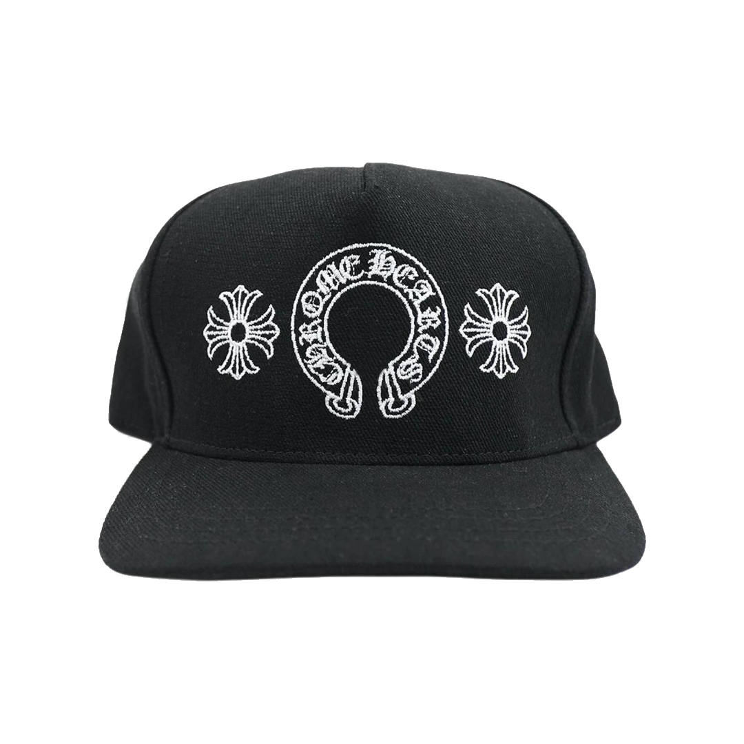 Chrome Hearts Horseshoe Denim Baseball Hat Black
