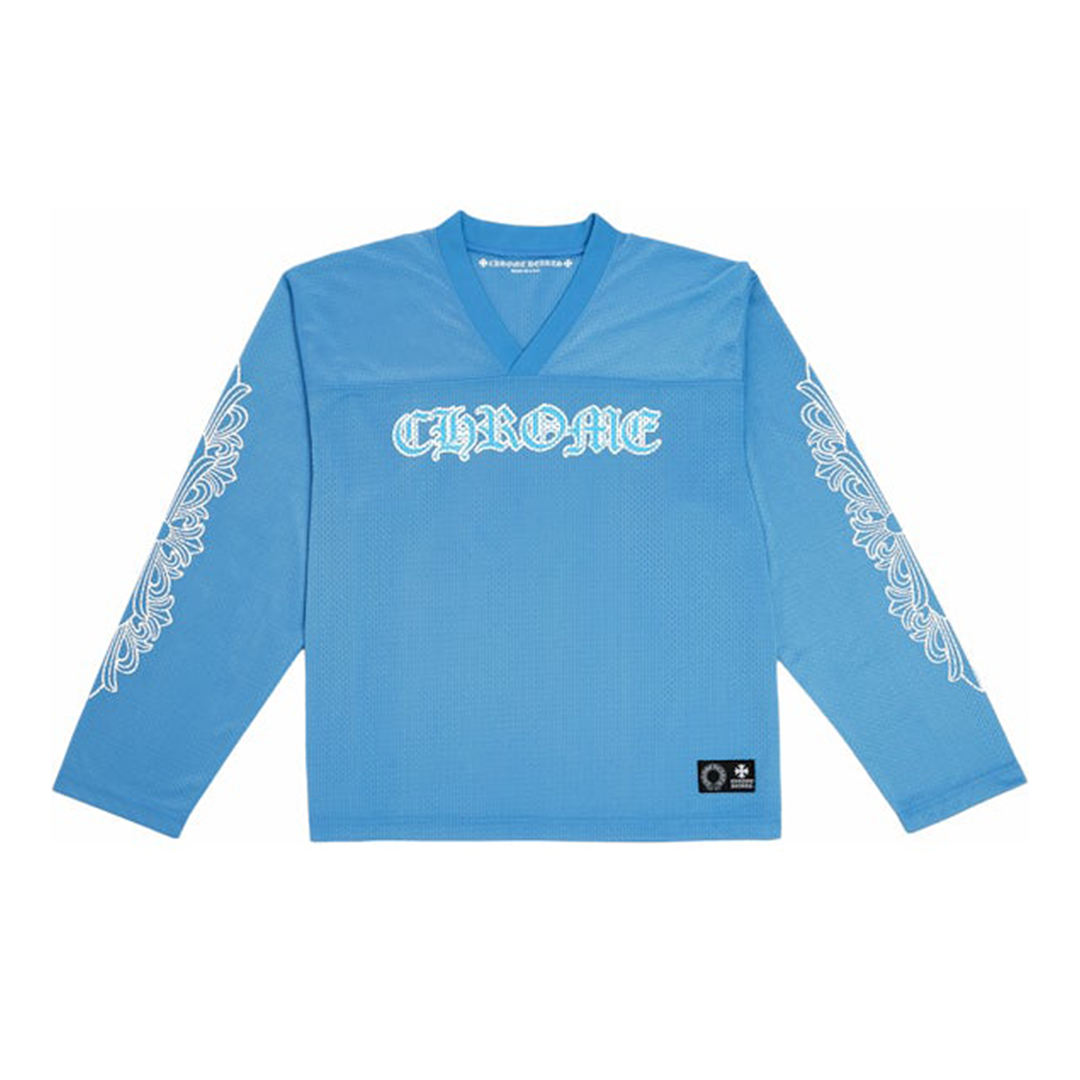 Chrome Hearts Sports Mesh Warm Up Jersey Blue