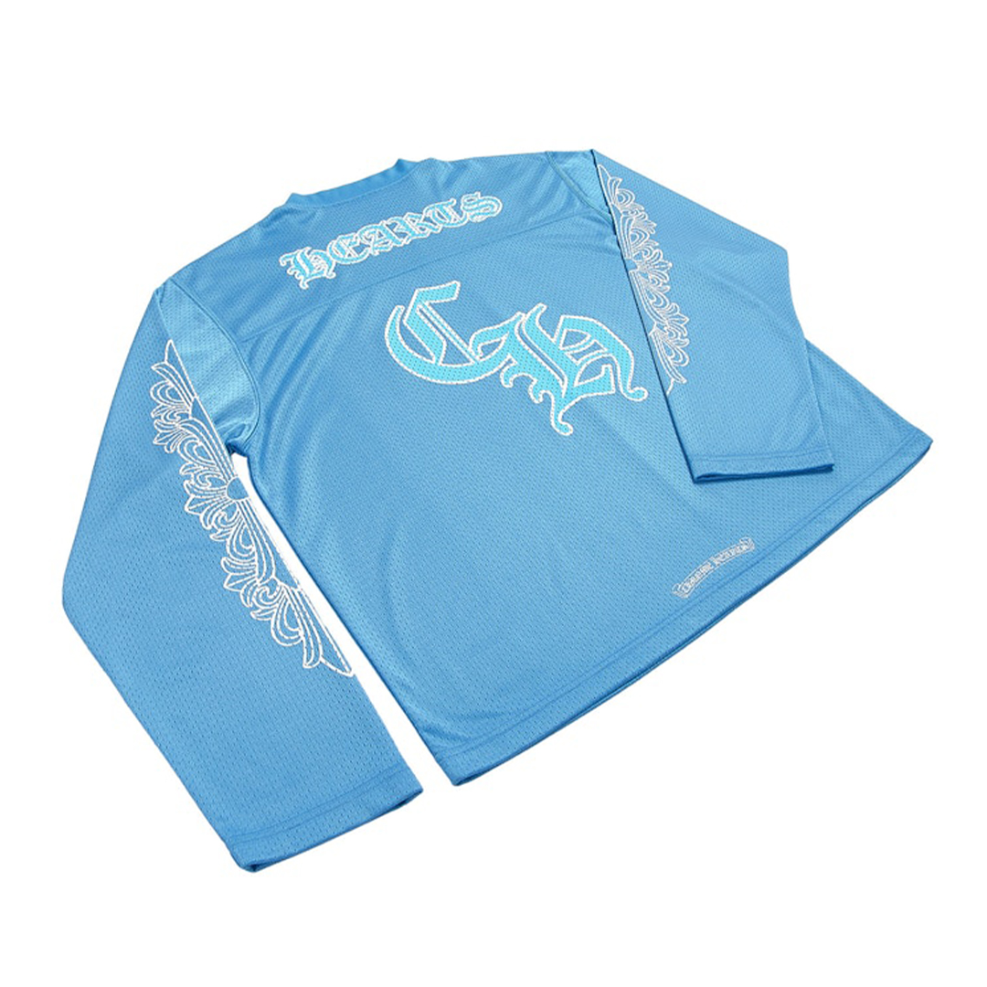 Chrome Hearts Sports Mesh Warm Up Jersey Blue