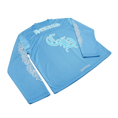 Chrome Hearts Sports Mesh Warm Up Jersey Blue 02