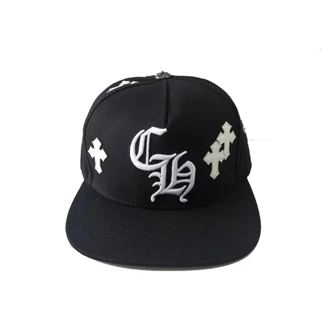 Chrome Hearts Cross Patch Baseball Hat Black