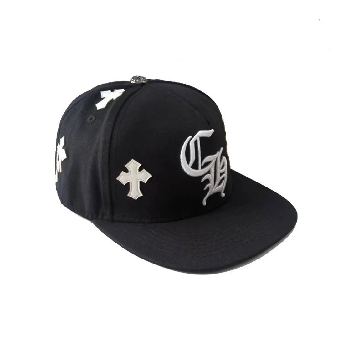 Chrome Hearts Cross Patch Baseball Hat Black