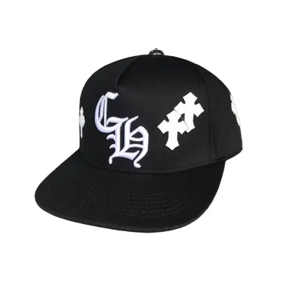 Chrome Hearts Cross Patch Baseball Hat Black 02