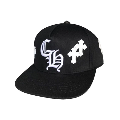 Chrome Hearts Cross Patch Baseball Hat Black 02