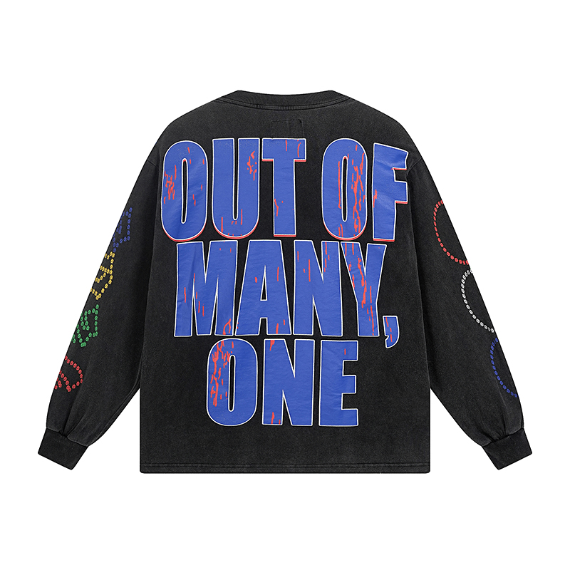 Coco Shoes Godspeed Dream Team Long Sleeve T-shirt #1106 Black Wash   