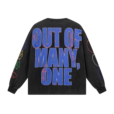 Godspeed Dream Team Long Sleeve T-shirt #1106 Black Wash    02