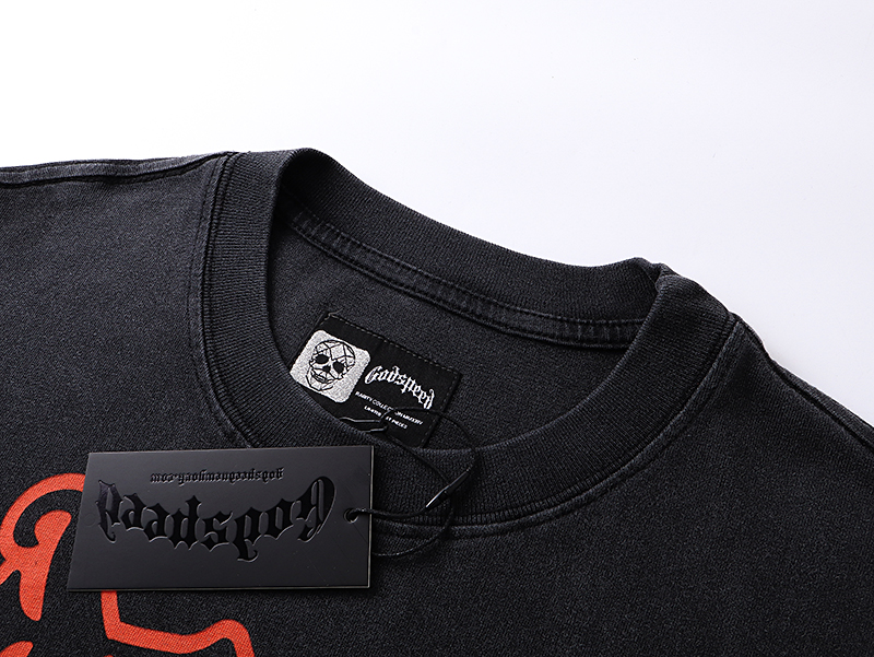 Coco Shoes Godspeed Khaos Long Sleeve T-Shirt #1098 Black Wash