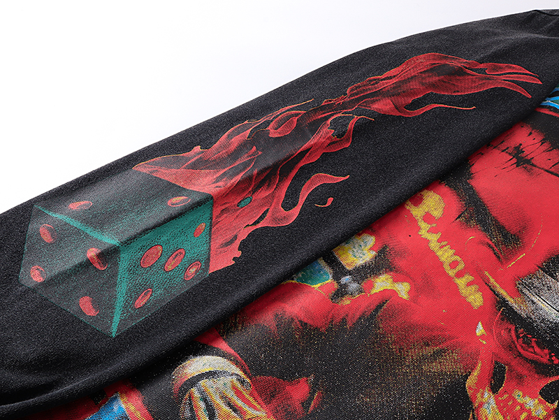 Coco Shoes Godspeed Life's A Gamble Long Sleeve T-Shirt #1099 Black Wash