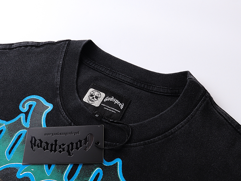 Coco Shoes Godspeed Life's A Gamble Long Sleeve T-Shirt #1099 Black Wash