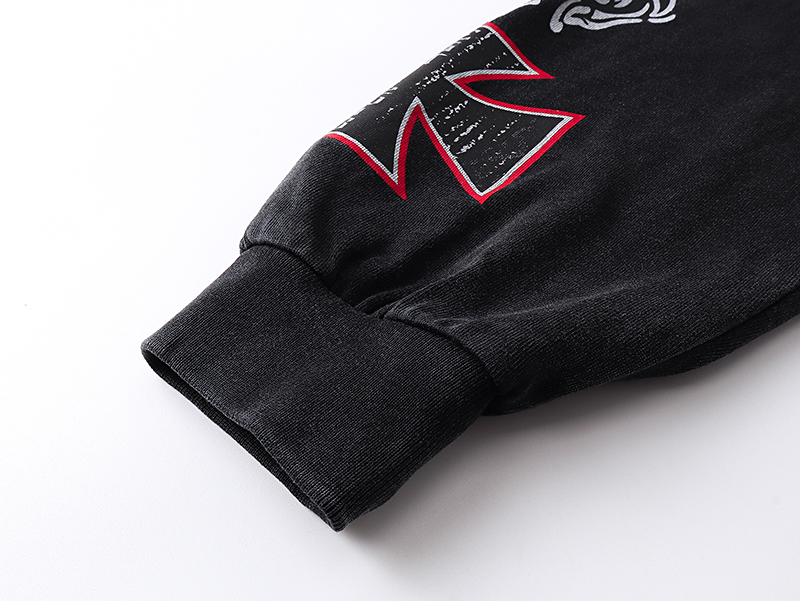 Godspeed Rocker Layered Long Sleeve T-shirt #1103 Black Wash   