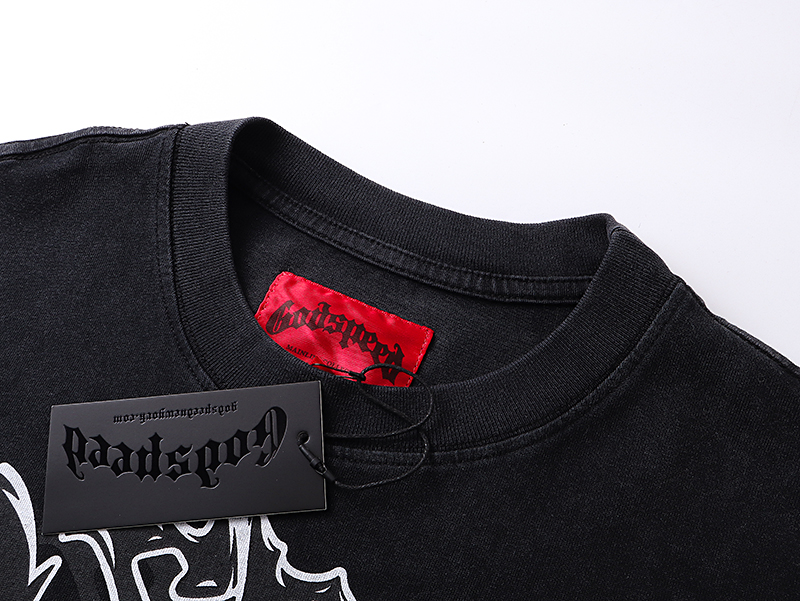 Godspeed Rocker Layered Long Sleeve T-shirt #1103 Black Wash   