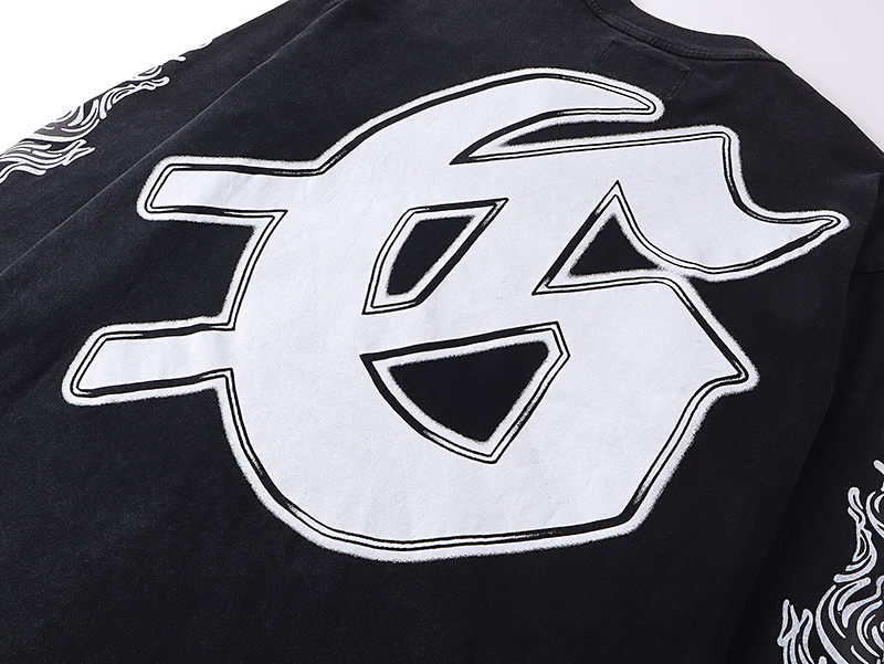 Godspeed Rocker Layered Long Sleeve T-shirt #1103 Black Wash   