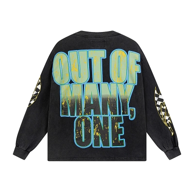 Coco Shoes Godspeed Sunset Drift Long Sleeve T-shirt #1105 Black Wash    02