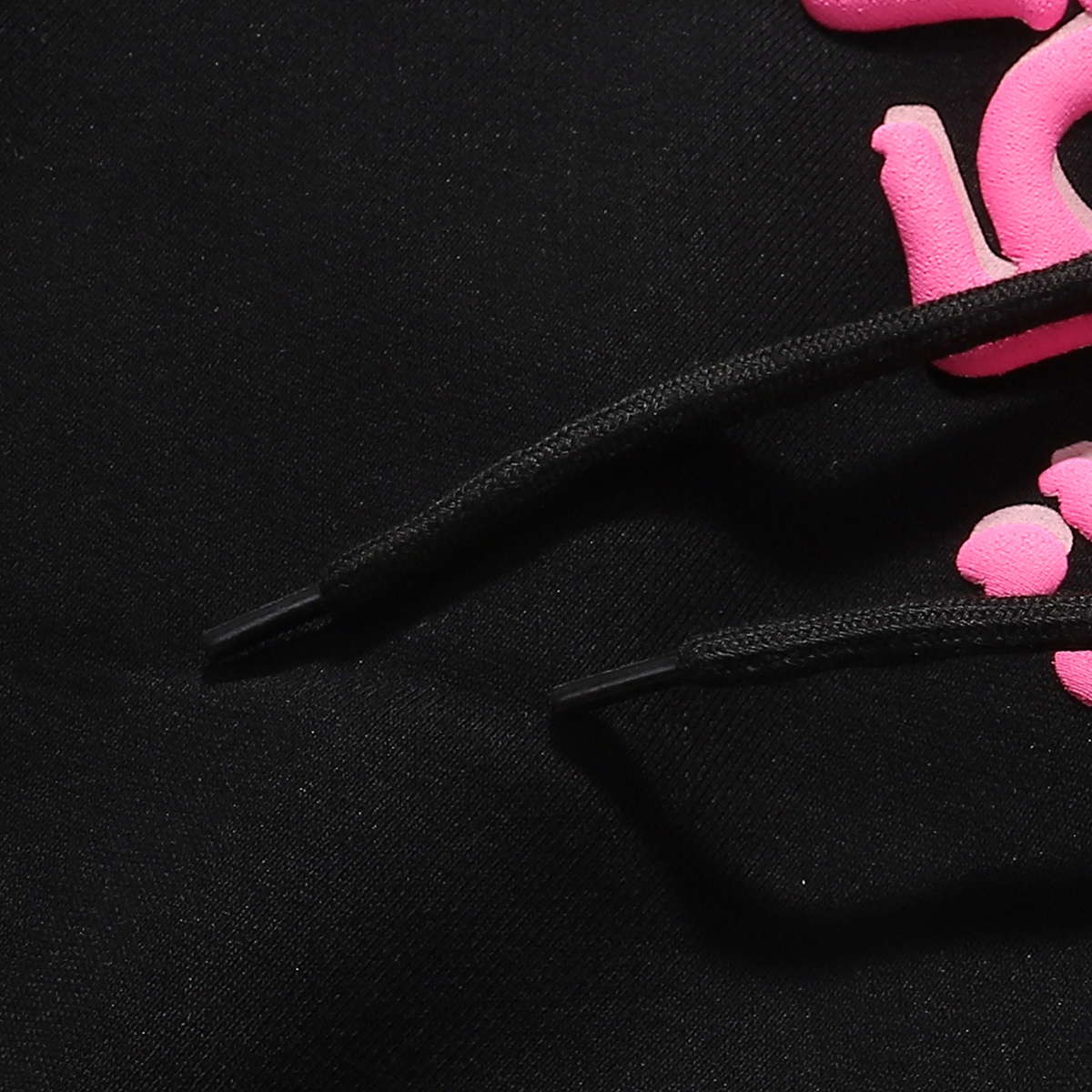 Sp5der Angel Number Hoodie & Sweatpant Set Black