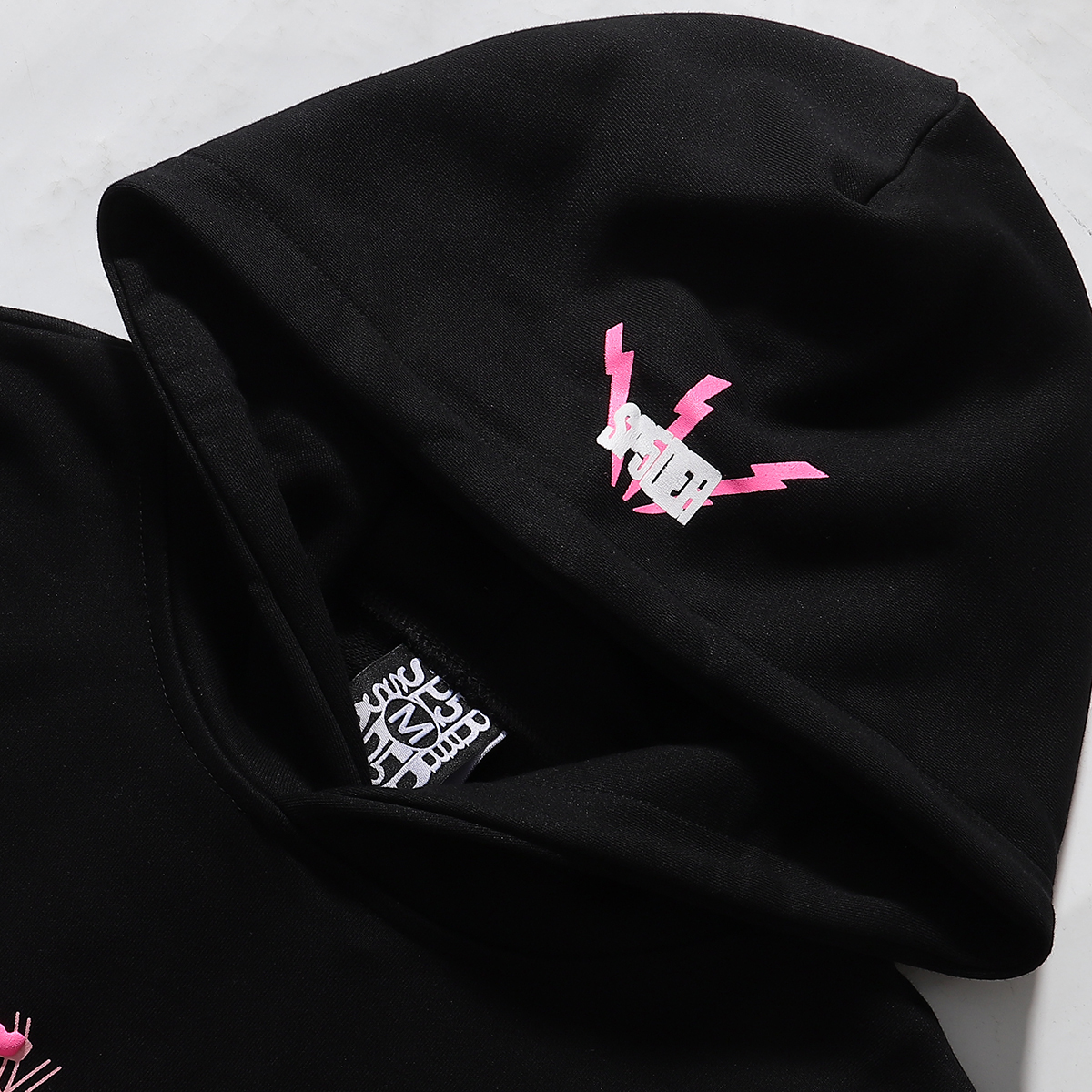 Sp5der Angel Number Hoodie & Sweatpant Set Black