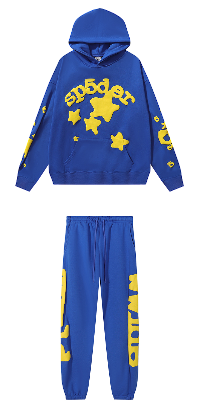 Sp5der Beluga Hoodie & Sweatpant Set TC Blue