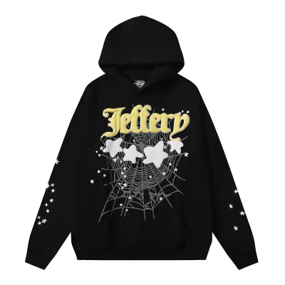 Sp5der Jeffery Hoodie & Sweatpant Set Black 02