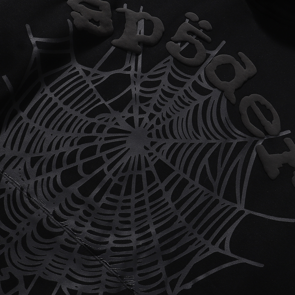 Sp5der Phantom Web Hoodie & Sweatpant Set Black