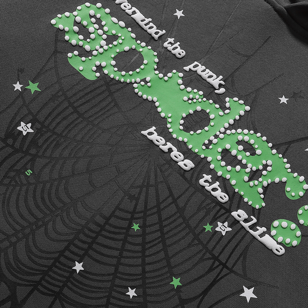 Sp5der Punk V2 Hoodie & Sweatpant Set Slate Grey