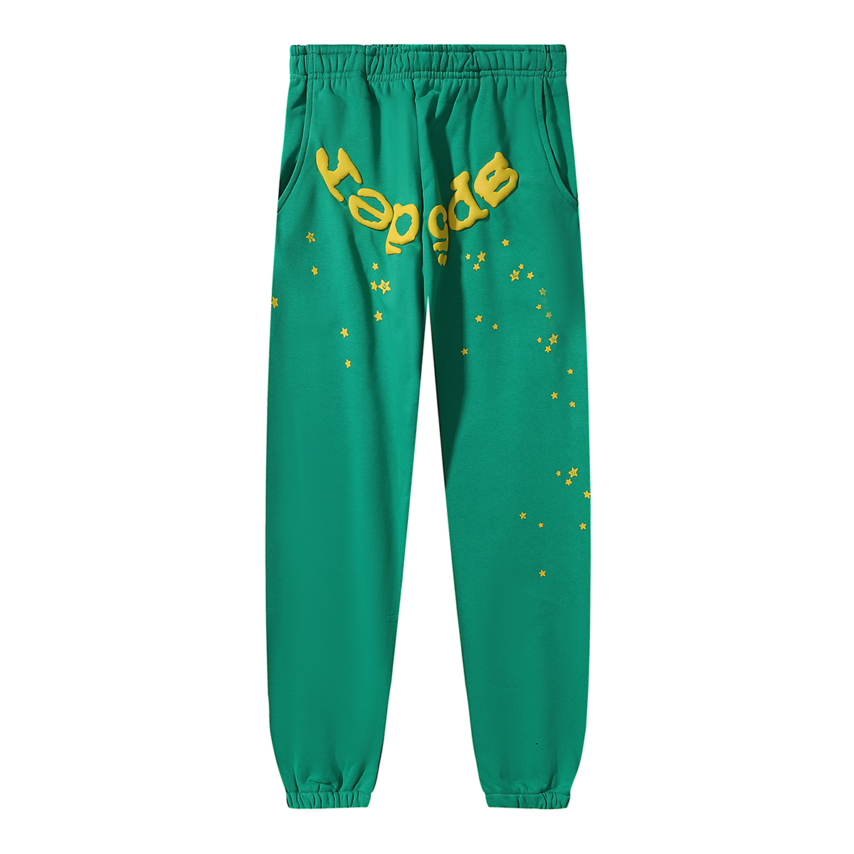 Sp5der Star OG Web V2 Hoodie & Sweatpant Set Dark Green
