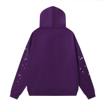 Sp5der Star OG Web V2 Hoodie & Sweatpant Set Purple