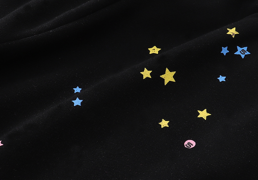 Sp5der Young Thug Punk Hoodie & Sweatpant Set Black