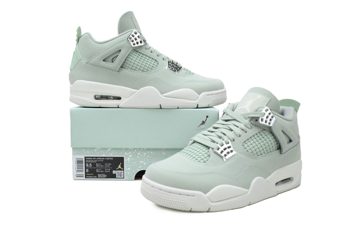 【🎈Special Offer】Air Jordan 4 Retro Seafoam Sail HV0823-003