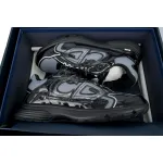Dior B30 Round Head Logo Sneakers Patent Leather Gray