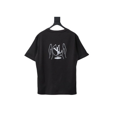 Louis Vuitton Hands Print T-shirt Black 02