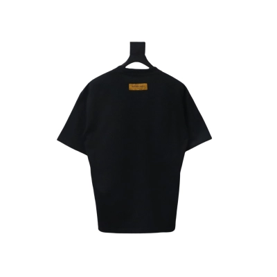 Coco Shoes Louis Vuitton Shield EmbroideryT-shirt Black 02