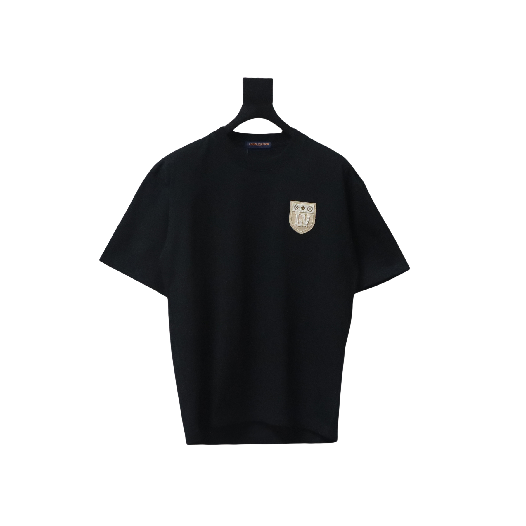 Coco Shoes Louis Vuitton Shield EmbroideryT-shirt Black
