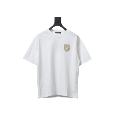 Coco Shoes Louis Vuitton Shield EmbroideryT-shirt White 01