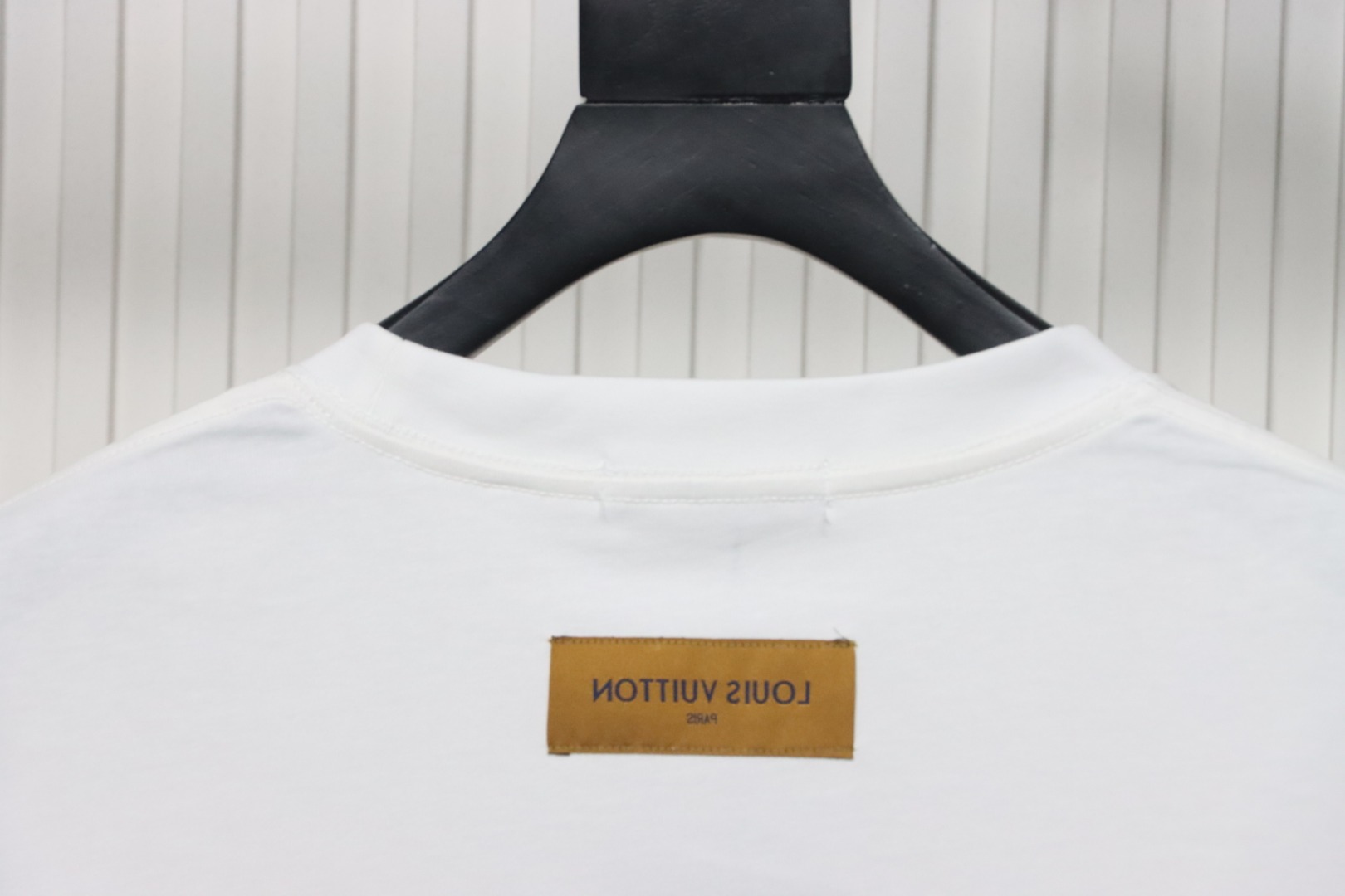 Coco Shoes Louis Vuitton Short Sleeve Tee Embroidered Logo White