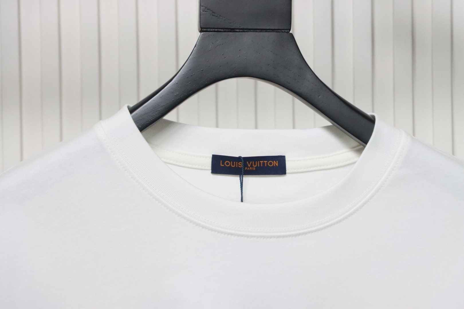 Coco Shoes Louis Vuitton Short Sleeve Tee Embroidered Logo White