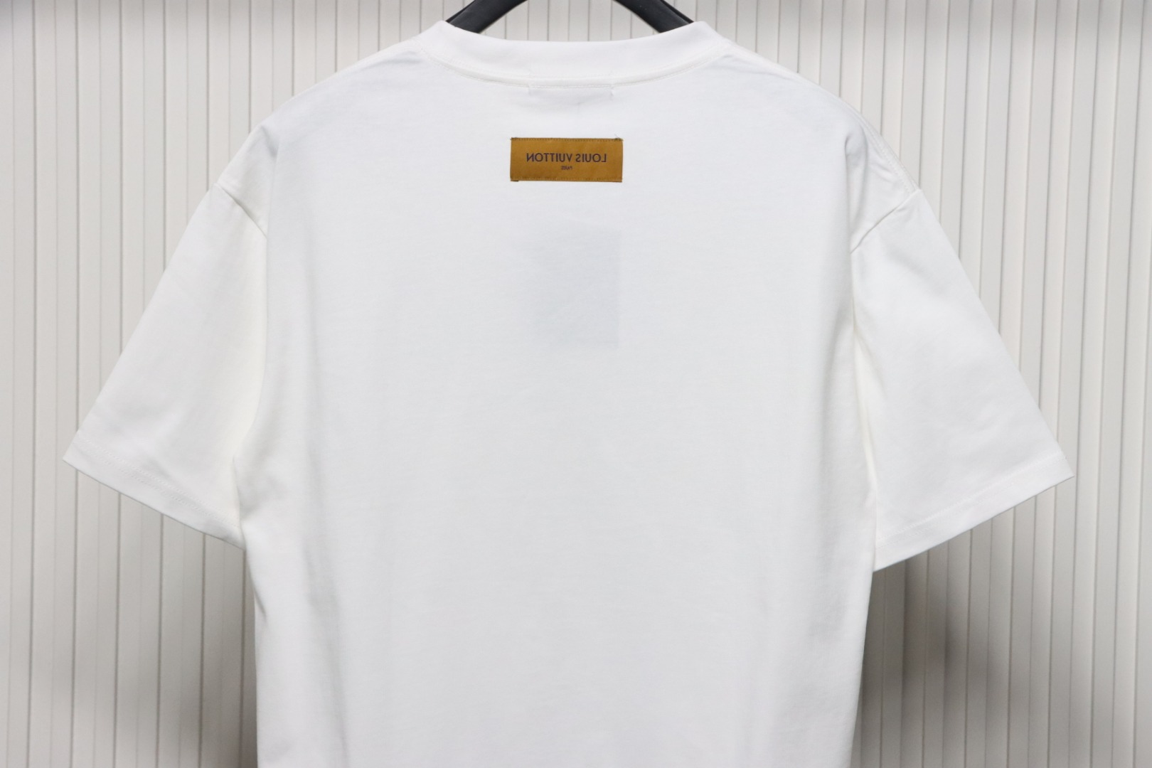 Coco Shoes Louis Vuitton Short Sleeve Tee Embroidered Logo White