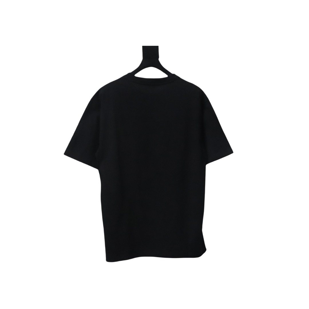 Coco Shoes Louis Vuitton Square Logo Print T-Shirt Black