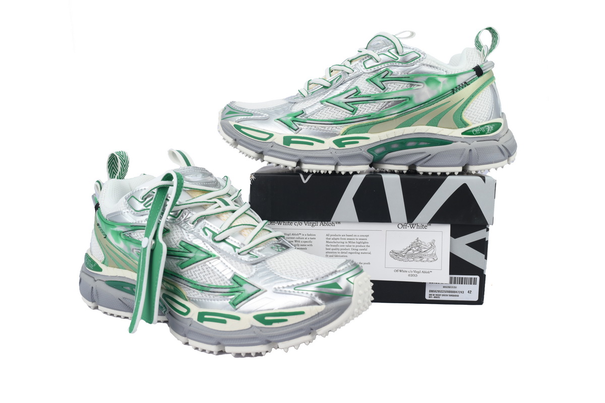 Off-White Be Right Back Silver Turquoise OMIA295S25FAB0047243