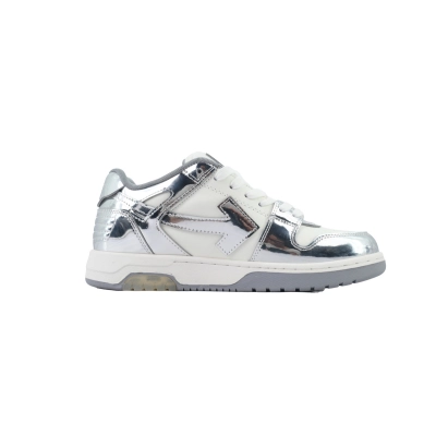 Off-white Out Of Office OOO Low Tops White Silver OMIA189F 24LEA00E 0172 02