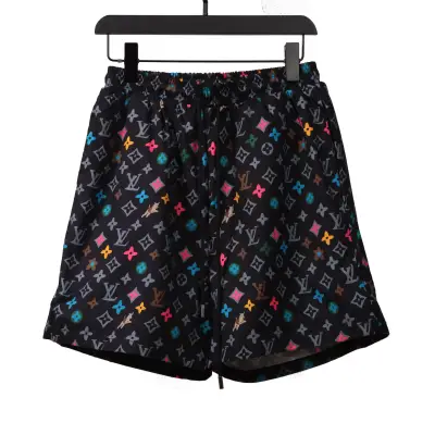 Louis Vuitton Multicolor Logo Jacquard Beach Shorts 01