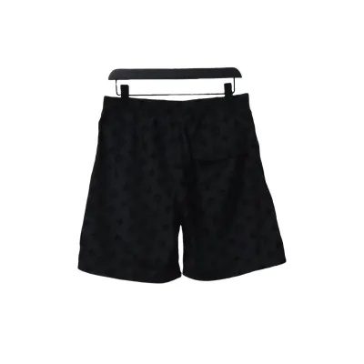 Louis Vuitton Printed Flocked Beach Shorts Black 02