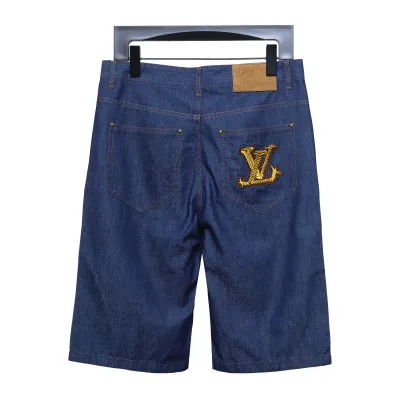 Louis Vuitton Rope Embroidery Denim Shorts 02