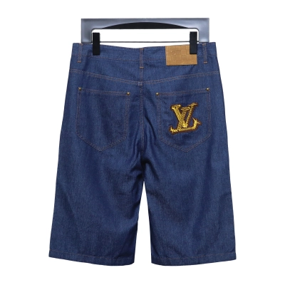 Louis Vuitton Rope Embroidery Denim Shorts 02