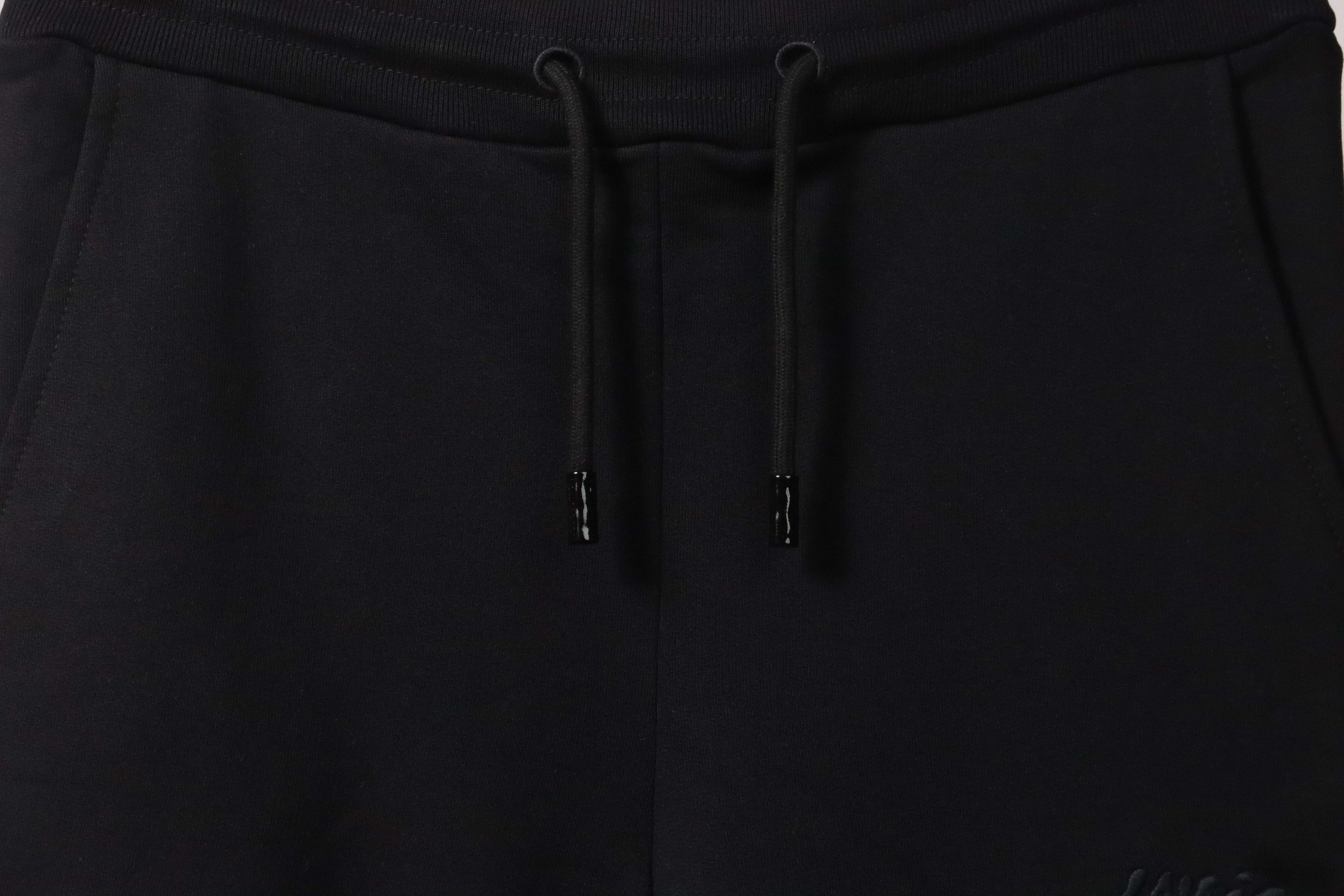 Coco Shoes Louis Vuitton Tool Pattern Printed Cotton Track Shorts Black