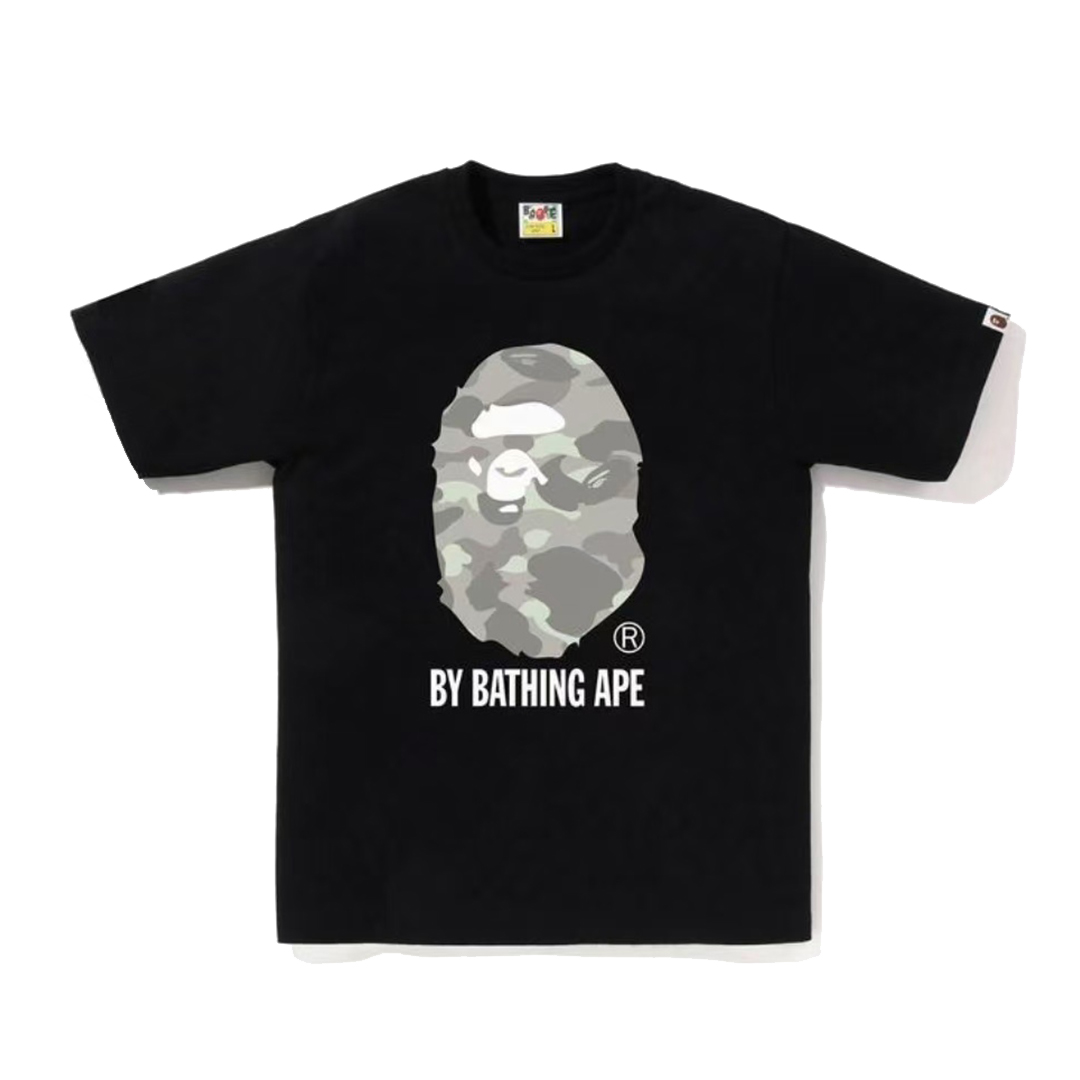 Bape Dot Camo By Bathing Tee Black Silver