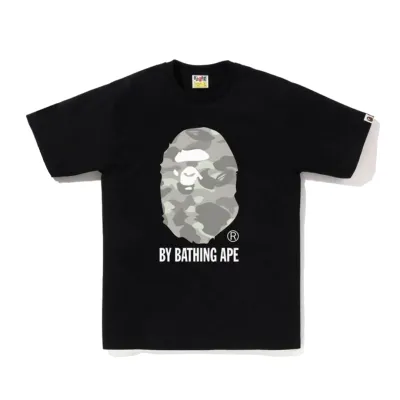 Bape Dot Camo By Bathing Tee Black Silver 01