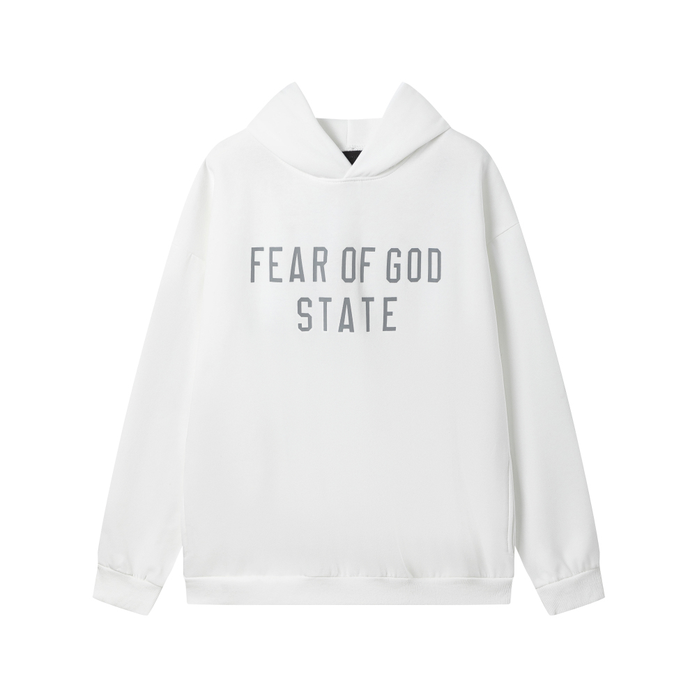Fear of God Essentials Fleece Hoodie & Sweatpant Set FG318#948 White