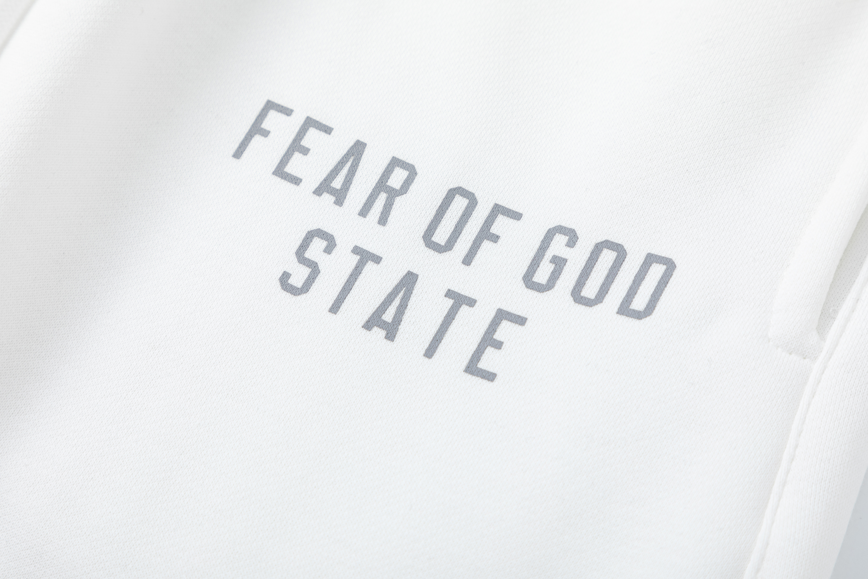 Coco Shoes Fear of God Essentials Fleece Hoodie & Sweatpant Set FG318#948 White