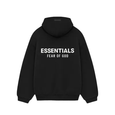 Fear of God Essentials Fleece Hoodie Black 192HO246250F 02