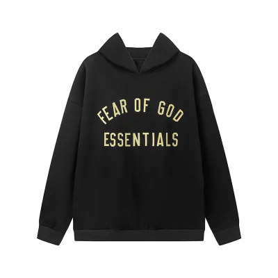 Fear of God Essentials Fleece II Hoodie & Sweatpant Set FG320#949 Black 02